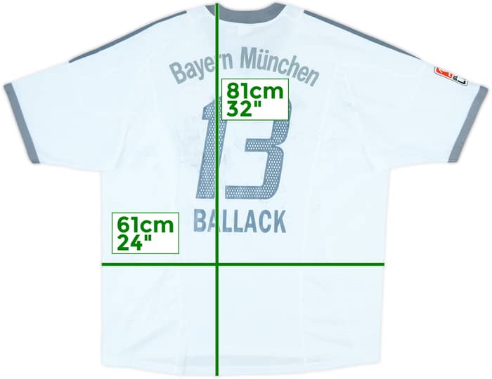 2002-03 Bayern Munich Away Shirt Ballack #13 - 4/10 - (XL)