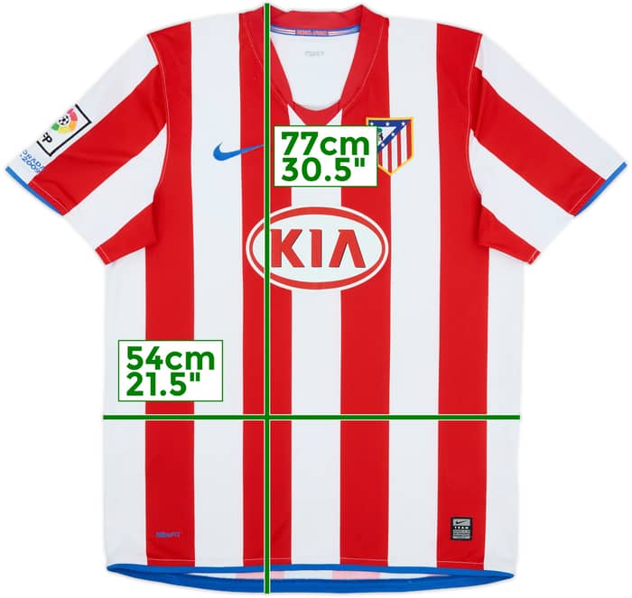 2008-09 Atletico Madrid Home Shirt - 5/10 - (L)