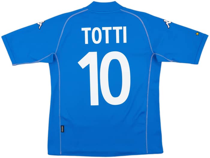 2002 Italy Basic Home Shirt Totti #10 - 9/10 - (M)