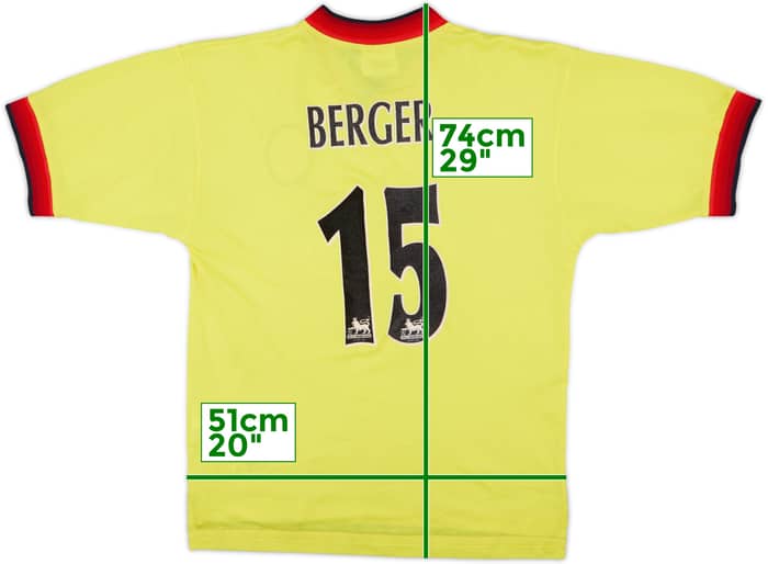 1997-99 Liverpool Away Shirt Berger #15 - 9/10 - (M)