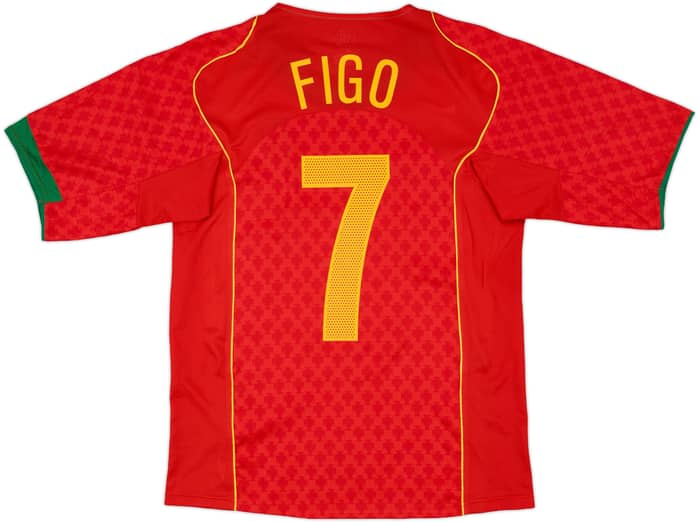 2004-06 Portugal Home Shirt Figo #7 - 10/10 - (S)