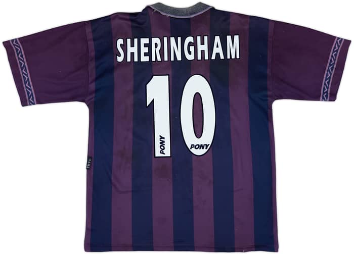 1995-97 Tottenham Away Shirt Sheringham #10 - 5/10 - (L)