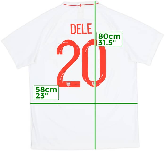 2018-19 England Home Shirt Dele #20 - 7/10 - (XL)