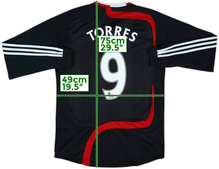 2007-08 Liverpool Third L/S Shirt Torres #9 - 6/10 - (M)