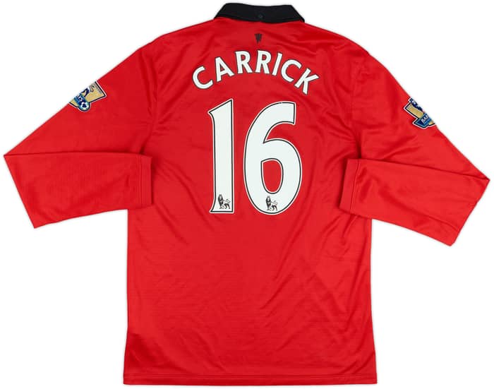 2013-14 Manchester United Home L/S Shirt Carrick #16 - 5/10 - (M)
