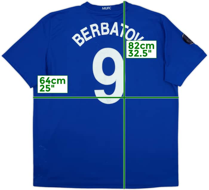 2008-09 Manchester United Third Shirt Berbatov #9 - 5/10 - (3XL)