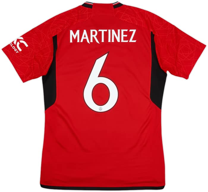 2023-24 Manchester United Home Shirt Martinez #6 - 10/10 - (M)