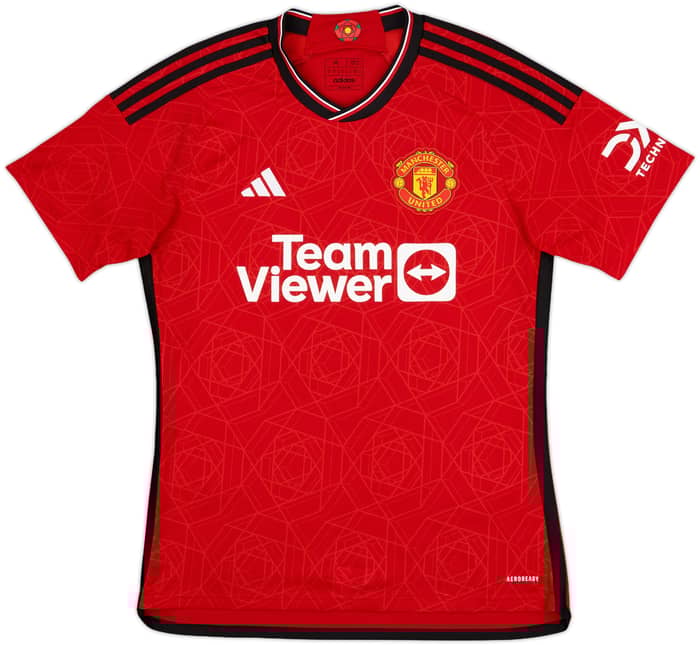 2023-24 Manchester United Home Shirt Martinez #6 - 10/10 - (M)