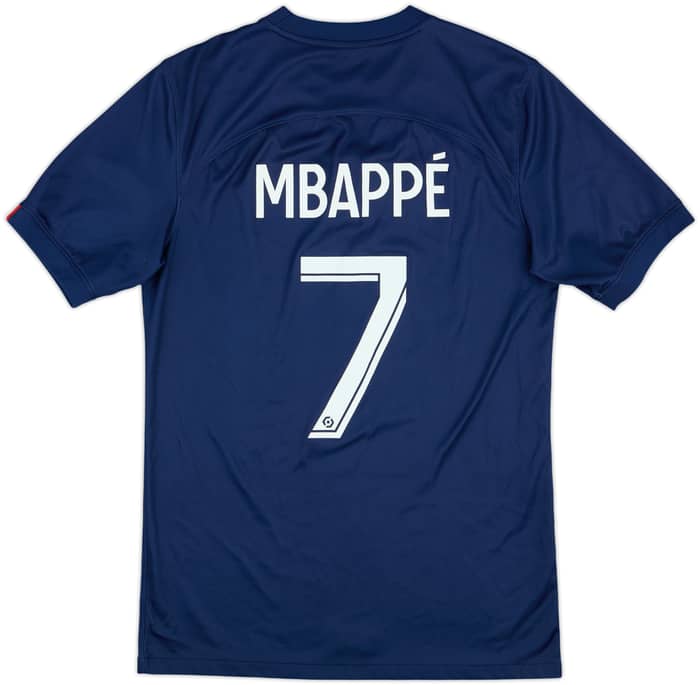 2022-23 Paris Saint-Germain Home Shirt Mbappe #7 - 7/10 - (S)