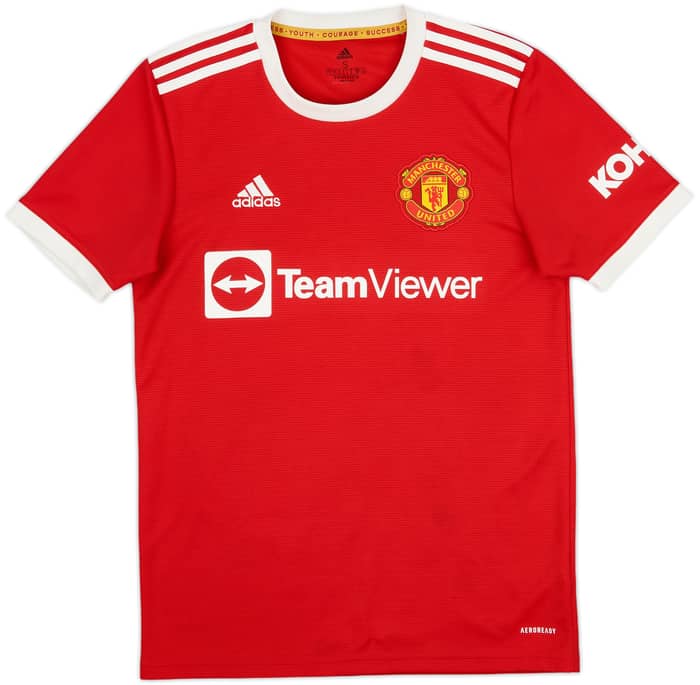 2021-22 Manchester United Home Shirt B.Fernandes #18 - 9/10 - (S)