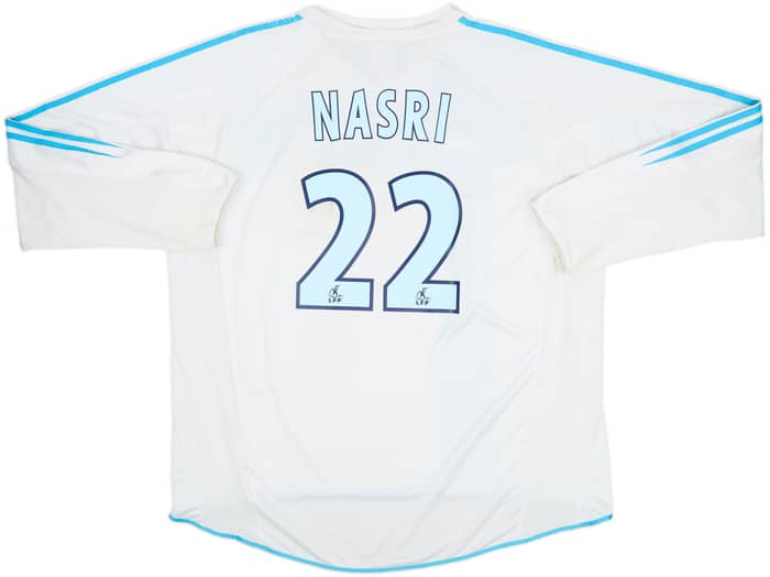 2004-05 Olympique Marseille Home L/S Shirt Nasri #22 - 5/10 - (XXL)