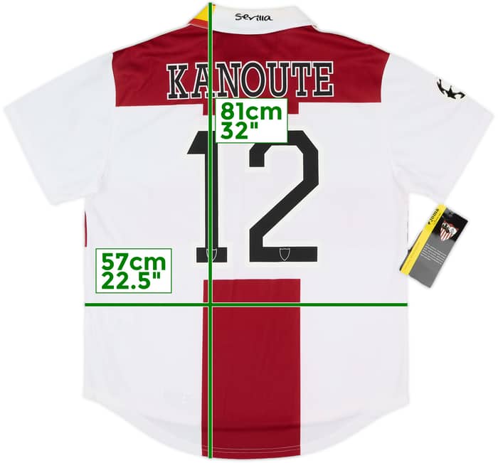 2007-08 Sevilla European Home Shirt Kanoute #12 (S)