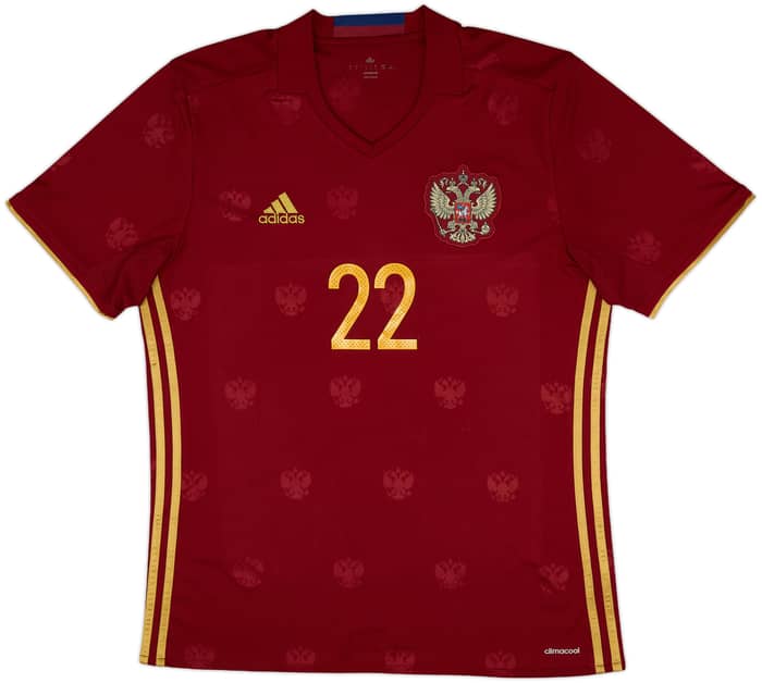 2016-17 Russia Home Shirt Dzyuba #22 - 8/10 - (L)