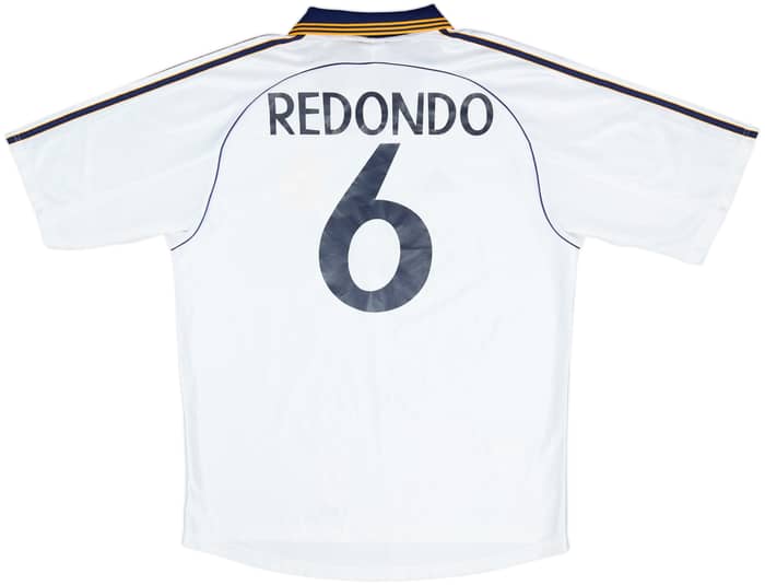 1998-00 Real Madrid Home Shirt Redondo #6 - 9/10 - (L)