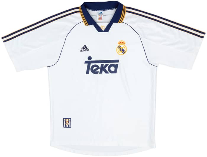 1998-00 Real Madrid Home Shirt Redondo #6 - 9/10 - (L)