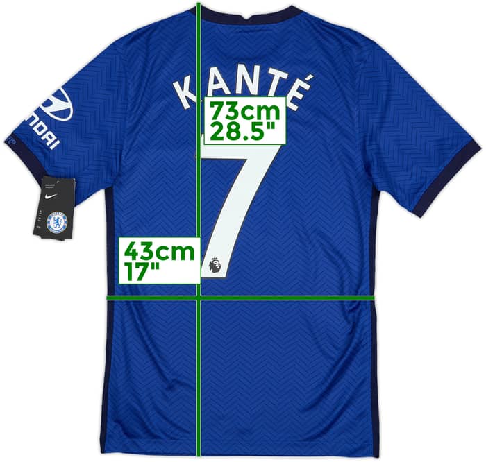 2020-21 Chelsea Home Shirt Kante #7 (XS)