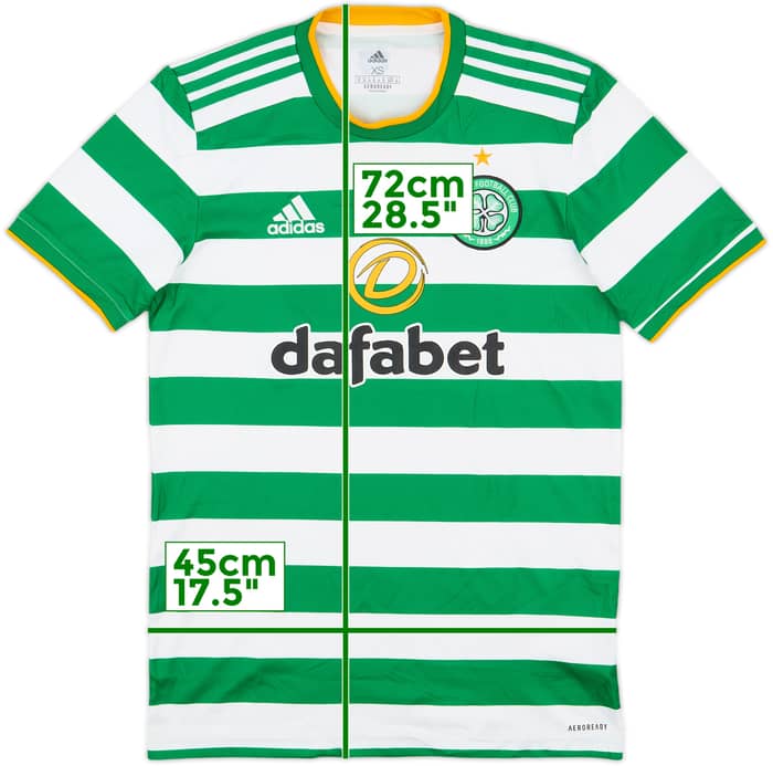 2020-21 Celtic Home Shirt - 8/10 - (XS)