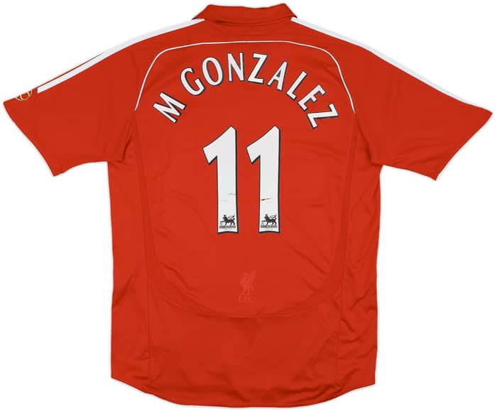 2006-08 Liverpool Home Shirt M Gonzalez #11 - 5/10 - (L)
