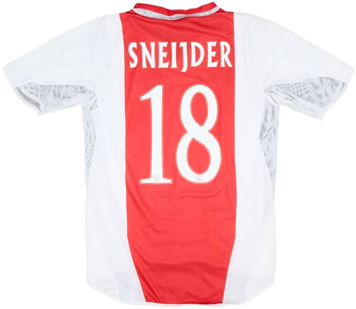 2004-05 Ajax Player Issue Home Shirt Sneijder #18 - 7/10 - (S)