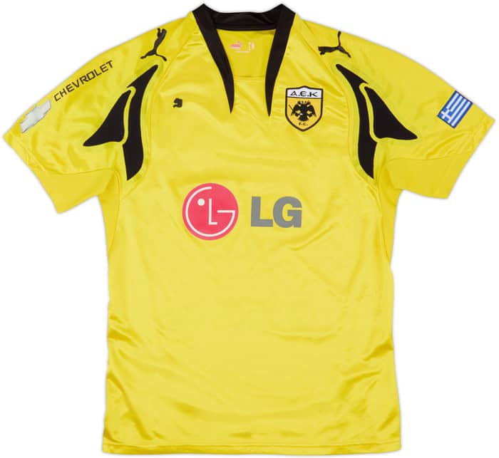 2007-08 AEK Athens Home Shirt - 5/10 - (M)