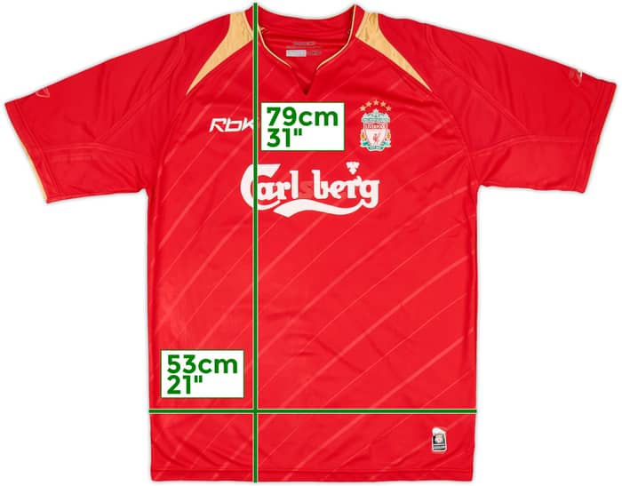 2005-06 Liverpool CL Home Shirt - 4/10 - (M)