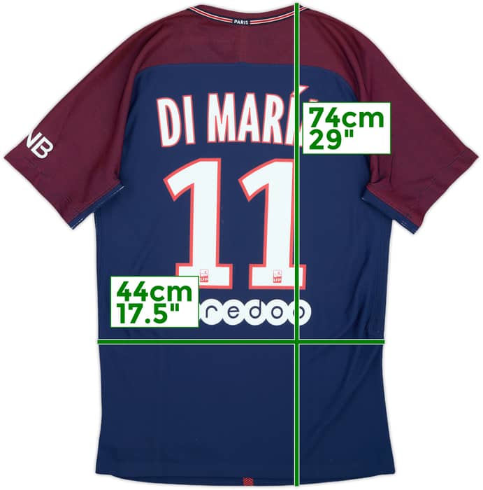 2017-18 Paris Saint-Germain Authentic Home Shirt Di Maria #11 - 9/10 - (S)