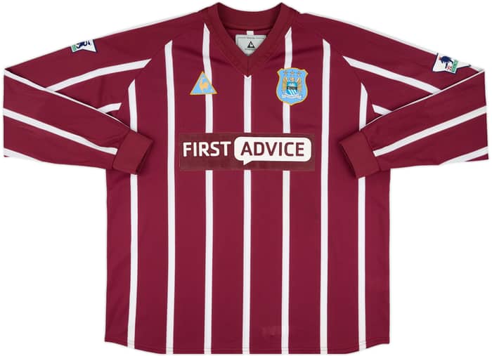 2002-03 Manchester City Match Issue Third L/S Shirt Distin #5