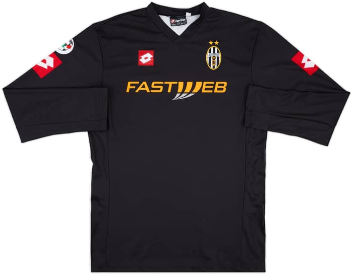 2001-02 Juventus Player Issue Signed Away L/S Shirt Nedved #11 - 6/10 - (XL)