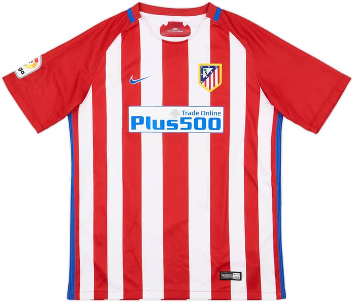 2016-17 Atletico Madrid Home Shirt Godin #2 - 4/10 - (XL.Boys)