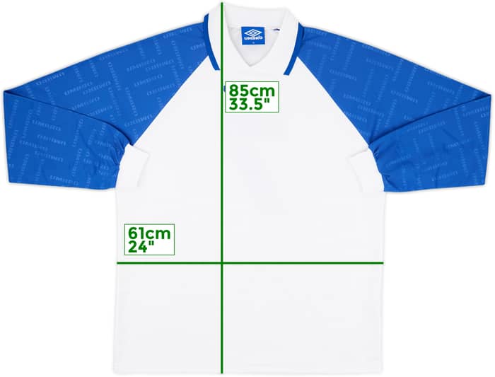 1990s Umbro Template L/S Shirt #7 - 9/10 - (XL)