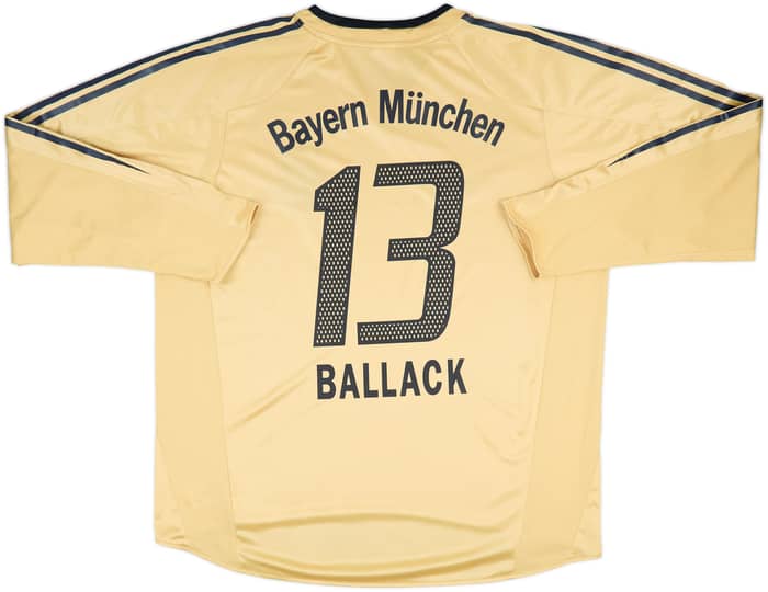2004-05 Bayern Munich Away L/S Shirt Ballack #13 - 9/10 - (XL)