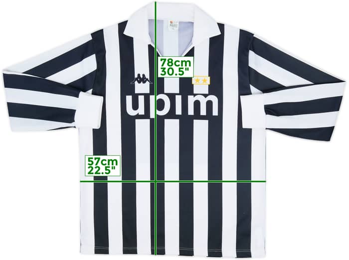 1989-90 Juventus Home L/S Shirt #11 - 6/10 - (XL)