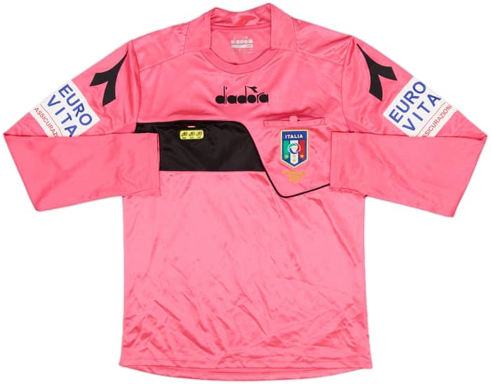 2018-19 Italy Diadora Referee L/S Shirt - 9/10 - (XS)