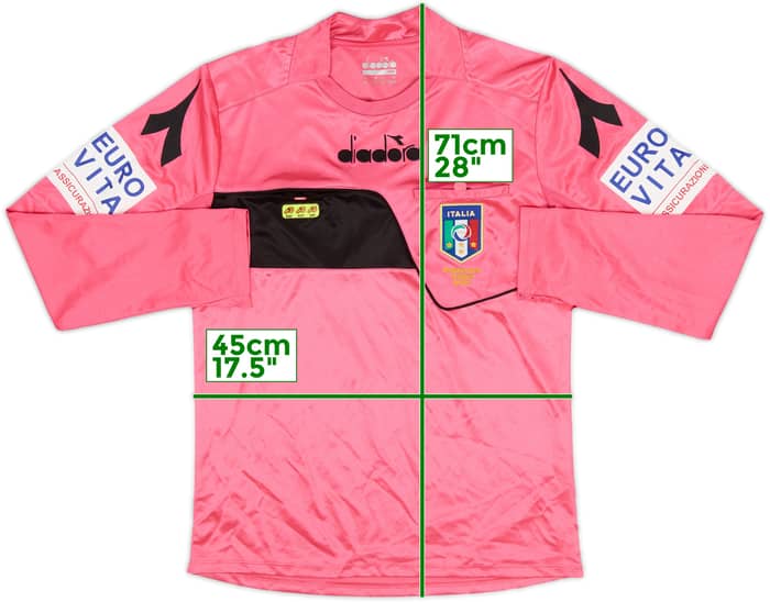 2018-19 Italy Diadora Referee L/S Shirt - 9/10 - (XS)