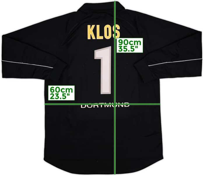 1997-98 Borussia Dortmund GK Shirt Klos #1 - 8/10 - (XL)