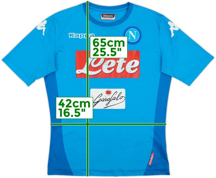 2017-18 Napoli Home Shirt - 5/10 - (XL.Boys)