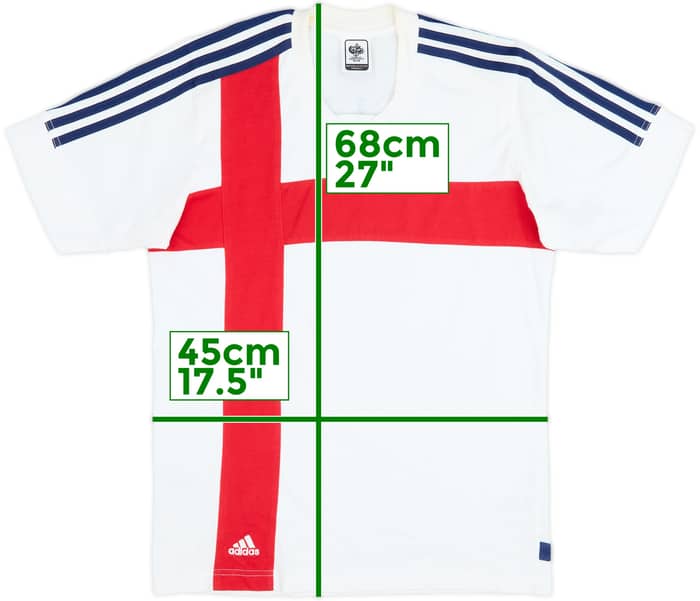 2006 England adidas 'Germany 2006' Cotton Tee - 7/10 - (S)