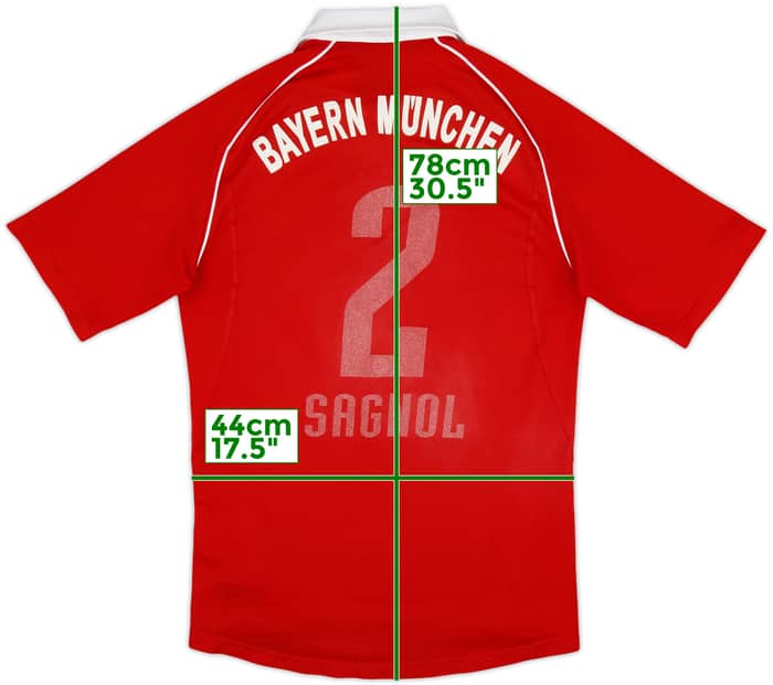 2005-06 Bayern Munich Home Shirt Sagnol #2 - 4/10 - (S)