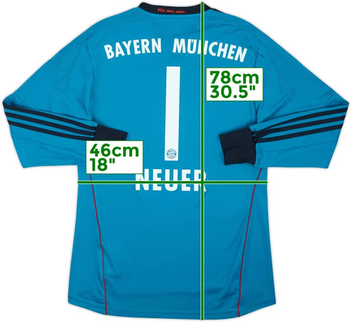 2013-14 Bayern Munich GK Shirt Neuer #1 - 7/10 - (S)