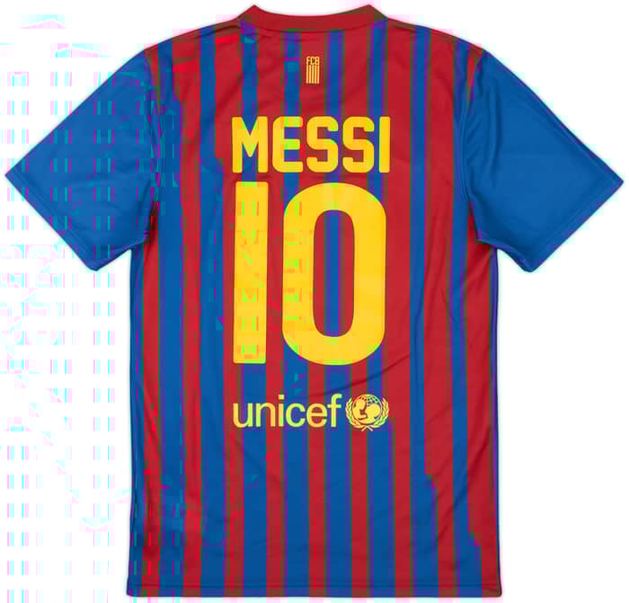 2011-12 Barcelona Basic Home Shirt Messi #10 - 8/10 - (S)