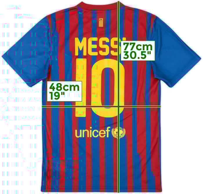 2011-12 Barcelona Basic Home Shirt Messi #10 - 8/10 - (S)