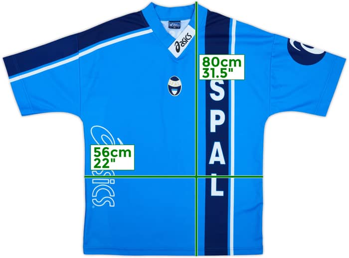 1999-00 SPAL Asics Training Shirt - 9/10 - (XL)