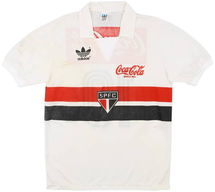 1987-88 Sao Paulo Home Shirt #10 - 6/10 - (M)
