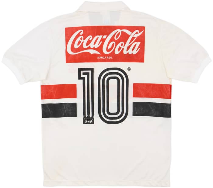 1987-88 Sao Paulo Home Shirt #10 - 6/10 - (M)