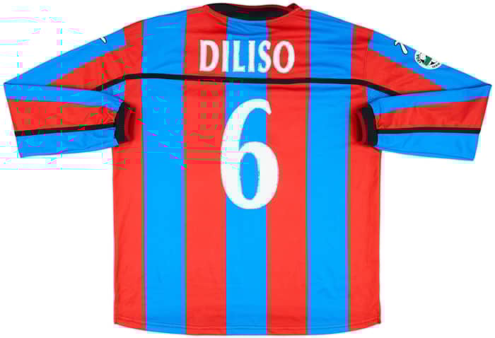 2003-04 Catania Match Issue Home L/S Shirt Diliso #6