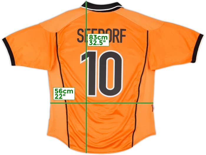 1998-00 Netherlands Home Shirt Seedorf #10 - 8/10 - (XL)