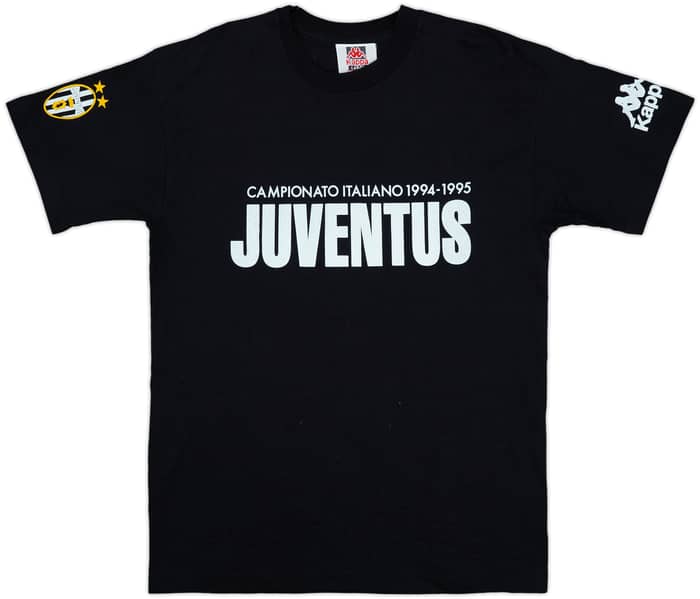 1995-96 Juventus Kappa 'Campionato Italiano 1994-95' Cotton Tee - 8/10 - (L)