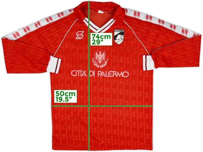 1990-91 Palermo ABM Training L/S Shirt - 5/10 - (M)