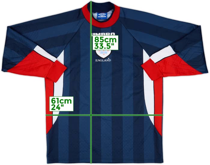 1997-98 England GK Shirt #1 - 8/10 - (XL)