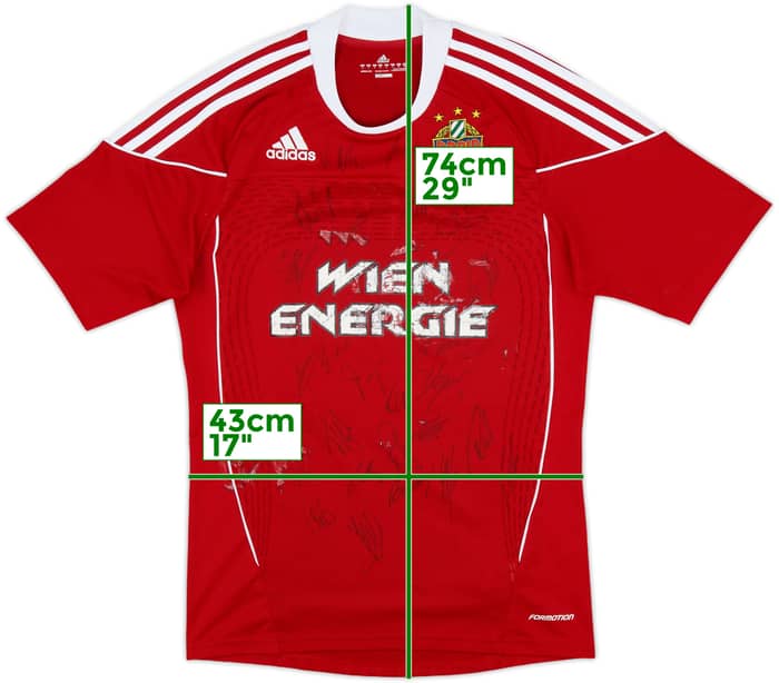 2010-11 Rapid Vienna Squad Signed Third Shirt - 5/10 - (S)